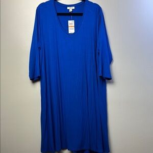Style & Co. Blue Oversized Boxy Maxi Dress